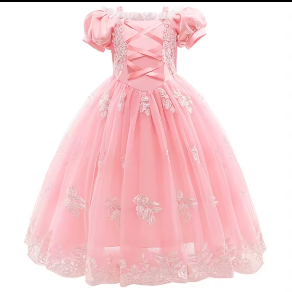 Pink Lace Princess Dress